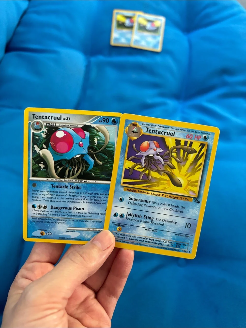 Pokémon Cards Tentacool Hp 30 Tenacruel HP 60 90 1995,1996,1998 2008 NWOTS